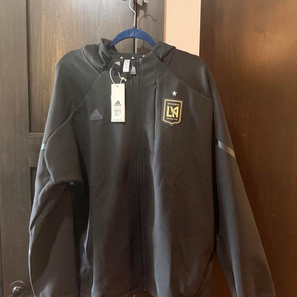 Adidas Men's Black and Grey Jacket